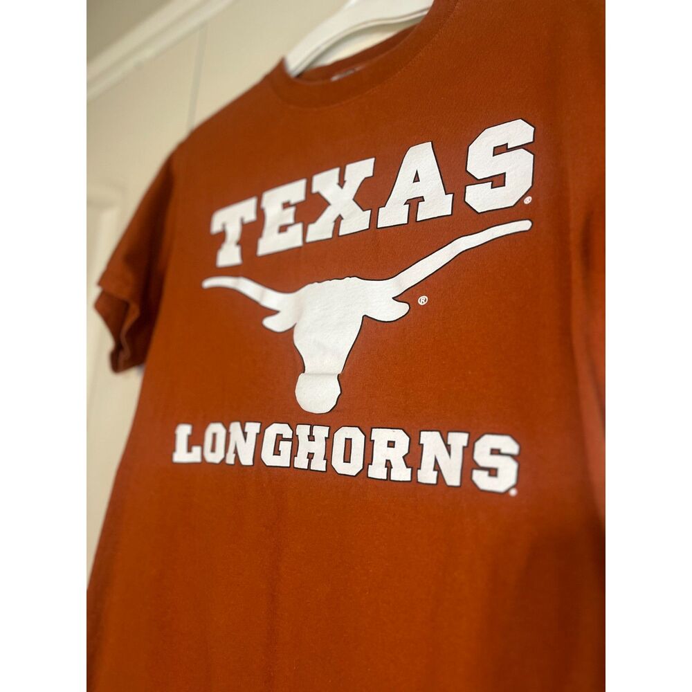 Vintage Texas Longhorns T Shirt Delta Magnum Weight Men's Small Burnt Orange